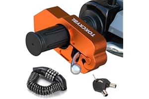 TOKCKYBL Motorcycle Lock, Heavy Duty Anti Theft Helmet, Brake and Handlebar Lock, Universal for Motorcycles, ATVs, Dirt Bikes