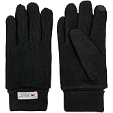 HILLSHADE Men's Wool Blended Knit Glove with Thinsulate Fleece Lining Turnover Cuff