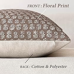 Foindtower Set of 2 Decorative Neutral Floral Print