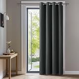 Deconovo 55 x 114 Inch Room Divider Curtain Eyelet Thermal Blackout Grey