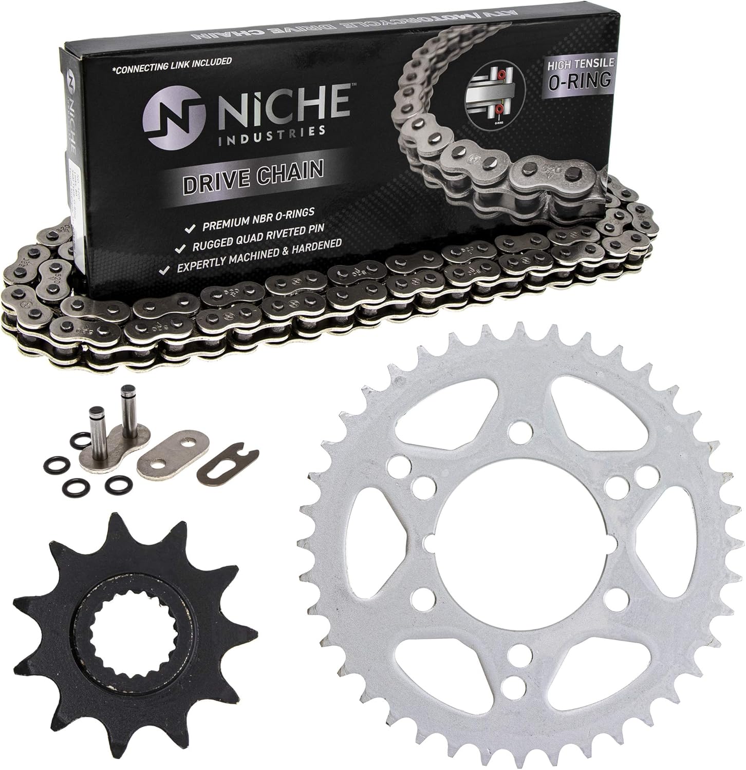 Niche Drive Sprocket Chain Combo For Polaris 300 4x4 Xplorer 300 Front 13 Rear 40 Tooth 5v O Ring Links Drive Train Chains Sprockets Diagenics Com