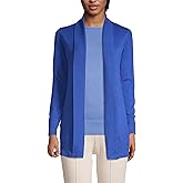 Lands' End Women's Cotton Modal Shawl Collar Cardigan Sweater