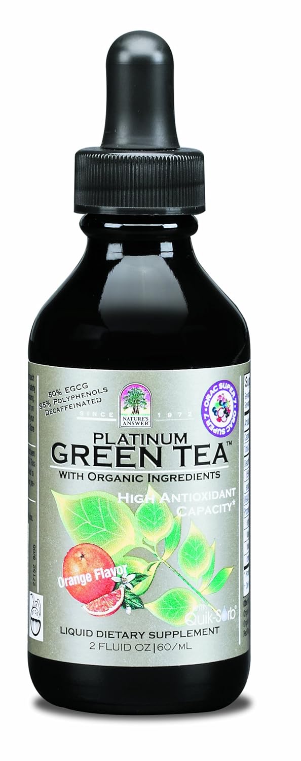 Nature's Answer Green Tea with Orac Orange Flavor, 2Fluid