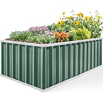 Jardinière Surélevée En Acier Galvanisé 256x91x45 Cm – Pour Légumes Racines, 2 Méthodes D’installation, Kit Complet