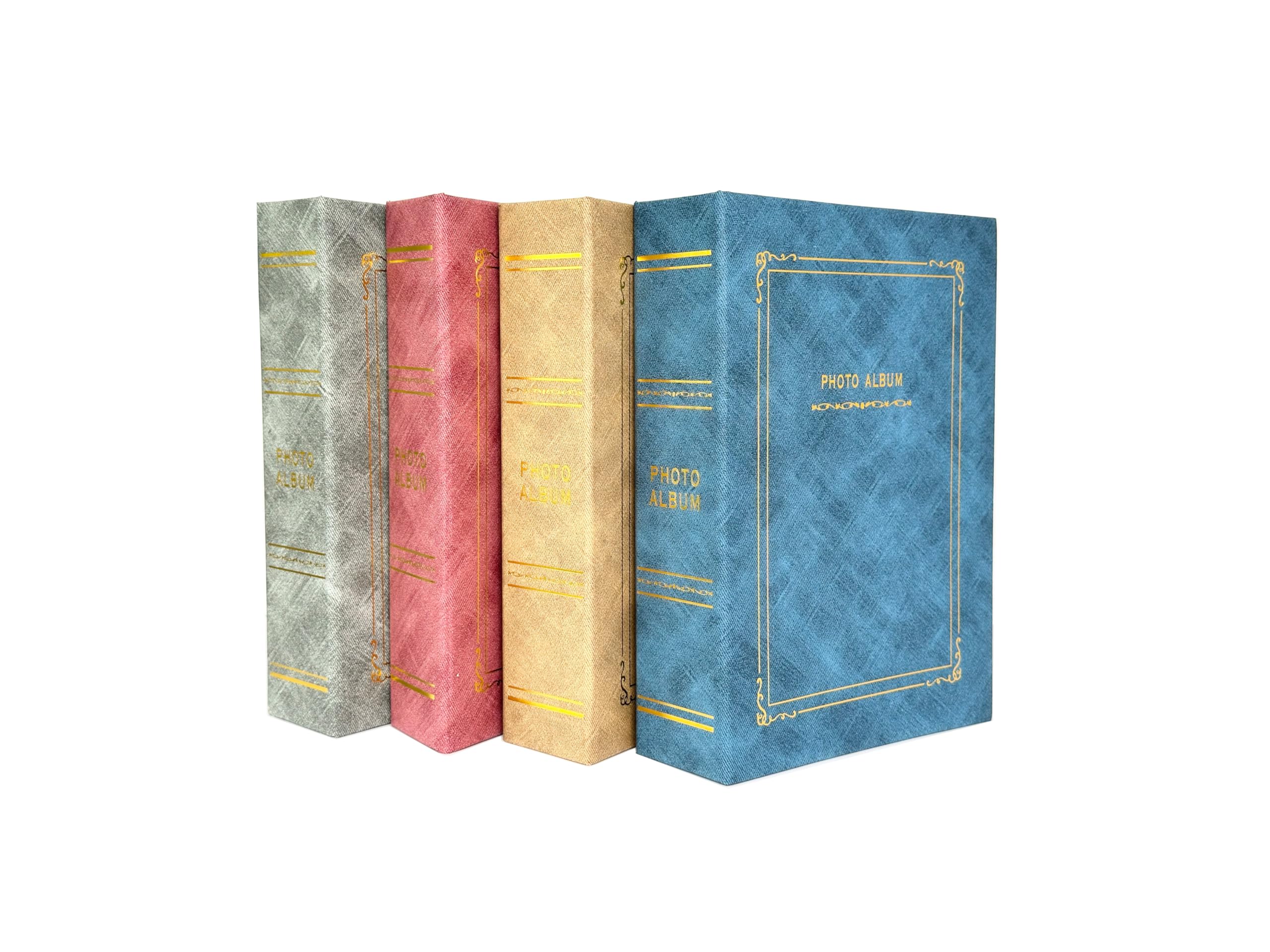 Cardbord Cover Photo Album 200 Pockets for 4x6'' Fotos (yellow)