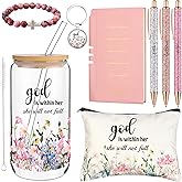 Easywiny Christian Gifts for Women Inspirational Gifts for Women Religious 8 PCS Baptism Gift Christian Gift for Friends Female Sister Valentines Wife Girlfriends Coworker Mom Lady Boss