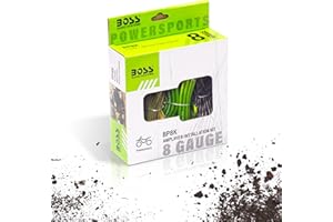 BOSS Audio Systems BP8K 8 Gauge Car Amplifier Installation Wiring Kit - A Car Amp Wire Kit Helps You Make Connections and Bri