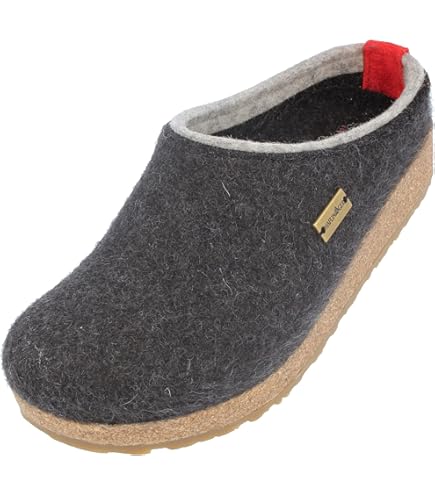 Amazon.com: HAFLINGER GZL Clog - Charcoal, 42 : Clothing  display picture 2