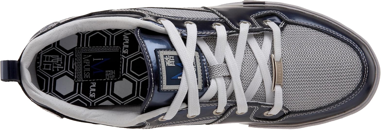 Impulse navy leather sneakers Clearance