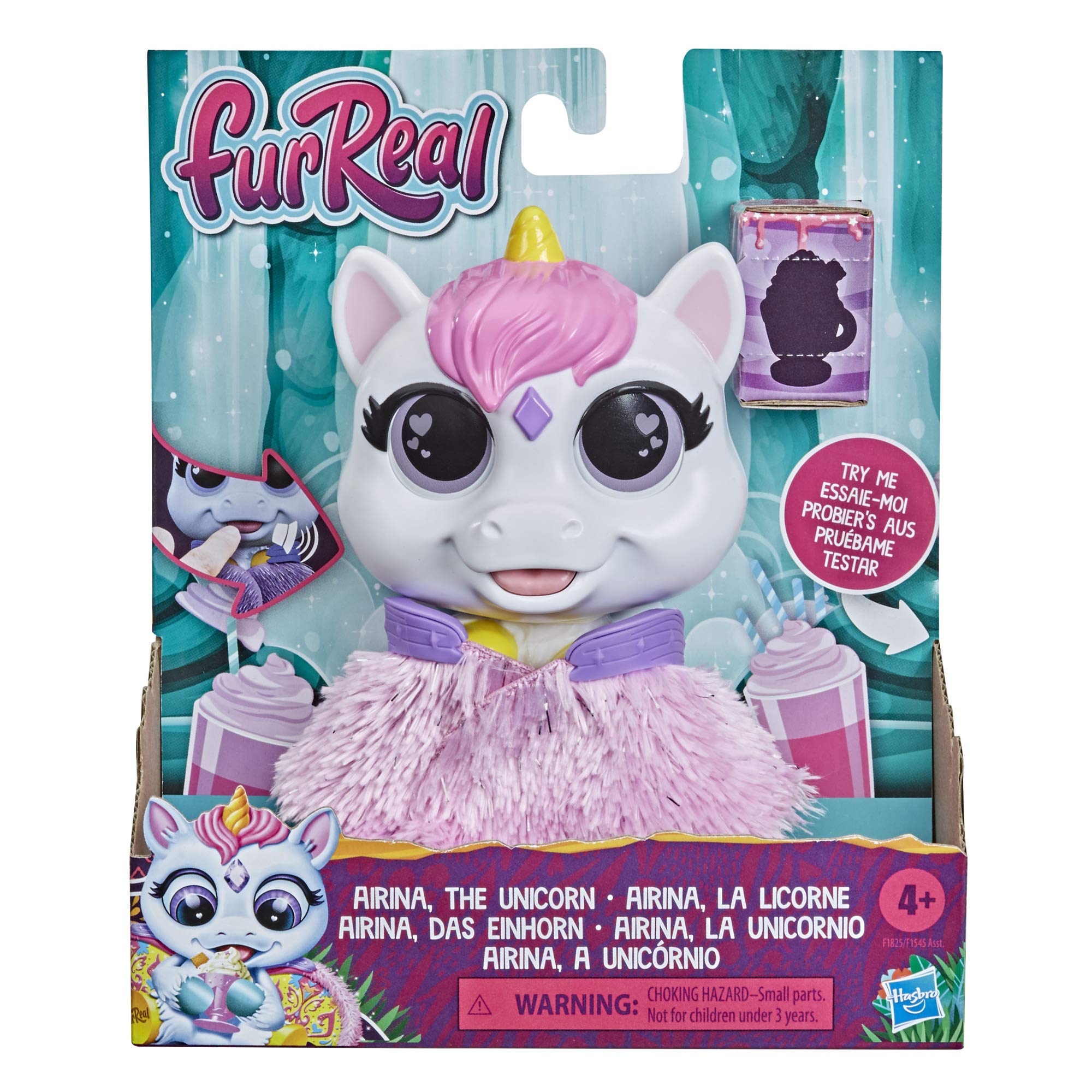 Furreal Airina The Unicorn Color-Cambio Interactive Feeding Toy, luces y sonidos, de 4 años en adelante Furreal Airina The Unicorn Color-Cambio Interactive Feeding Toy, luces y sonidos, de 4 años en adelante