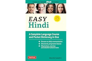 Easy Hindi: A Complete Language Course and Pocket Dictionary in One (Companion Online Audio, Dictionary and Manga included)