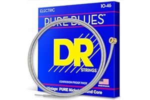 DR Strings Pure Blues Nickel Wound Vintage Style Electric Guitar Strings — 10-46 Gauge (PHR-10)