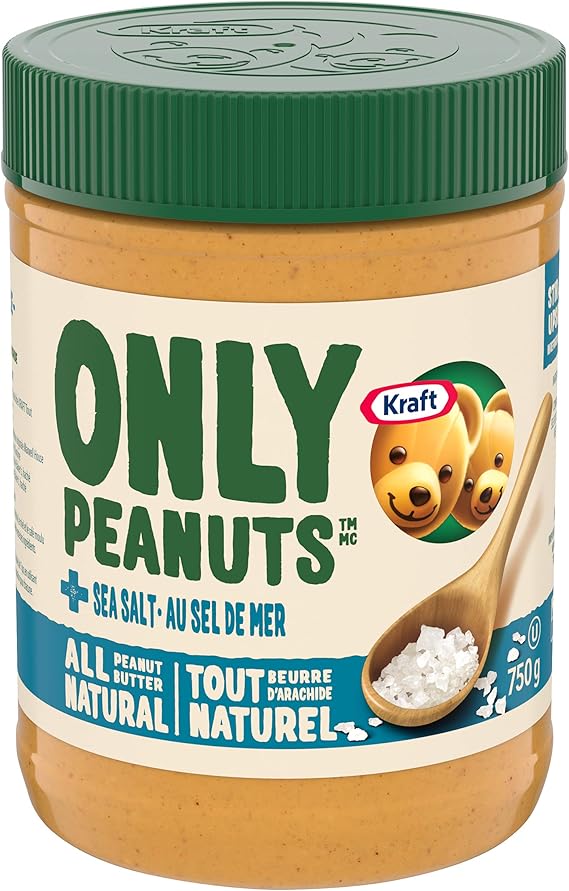 Kraft Peanut Butter, All Natural Sea Salt, 750g Amazon.ca Grocery
