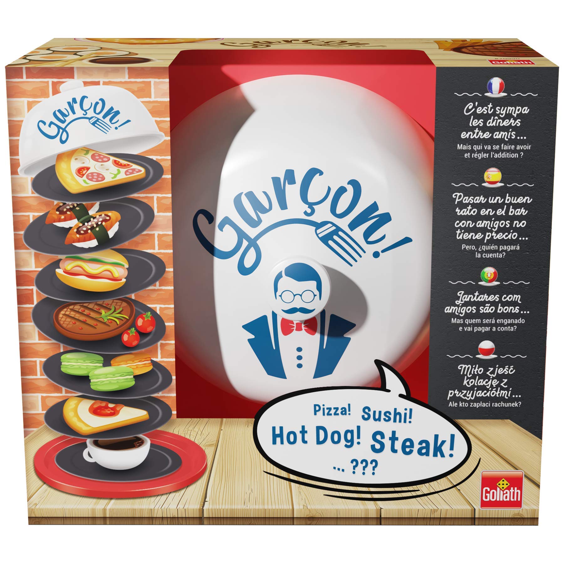 Goliath - Boys - Party Game For ages 12 and up - Board and memory game - Beware otherwise you pay the bill - Game with storage bell - 2 to 5 players - 20 min