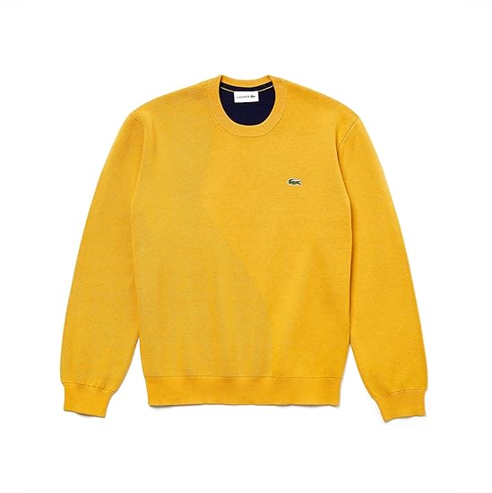 Pull lacoste jaune homme Clearance