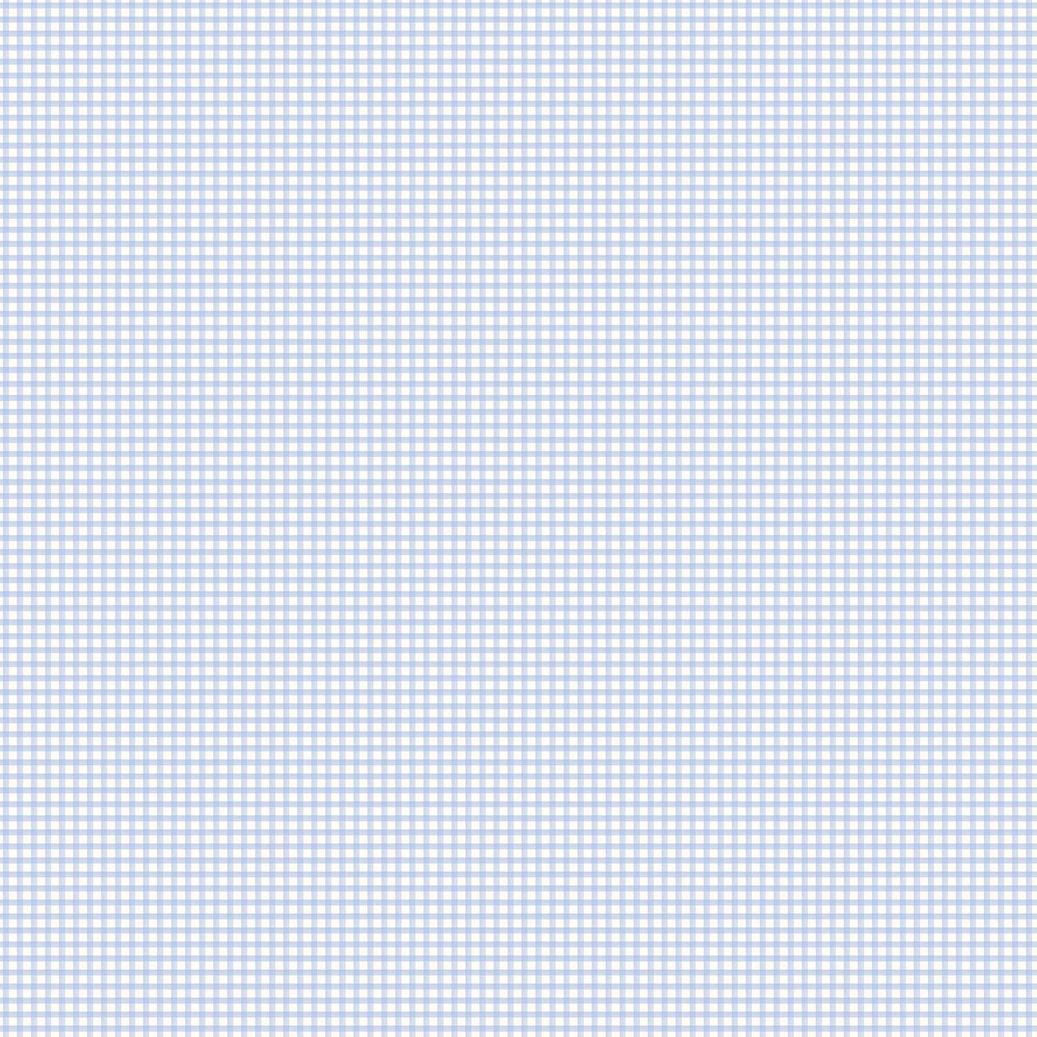Galerie G67874 Miniatures 2 Mini Gingham Design Wallpaper, Blue/White, 10m x 53cm