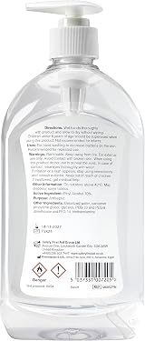 Safety First Aid HypaClean Alcohol Hand Gel 500 ml Pump Bottle view 2