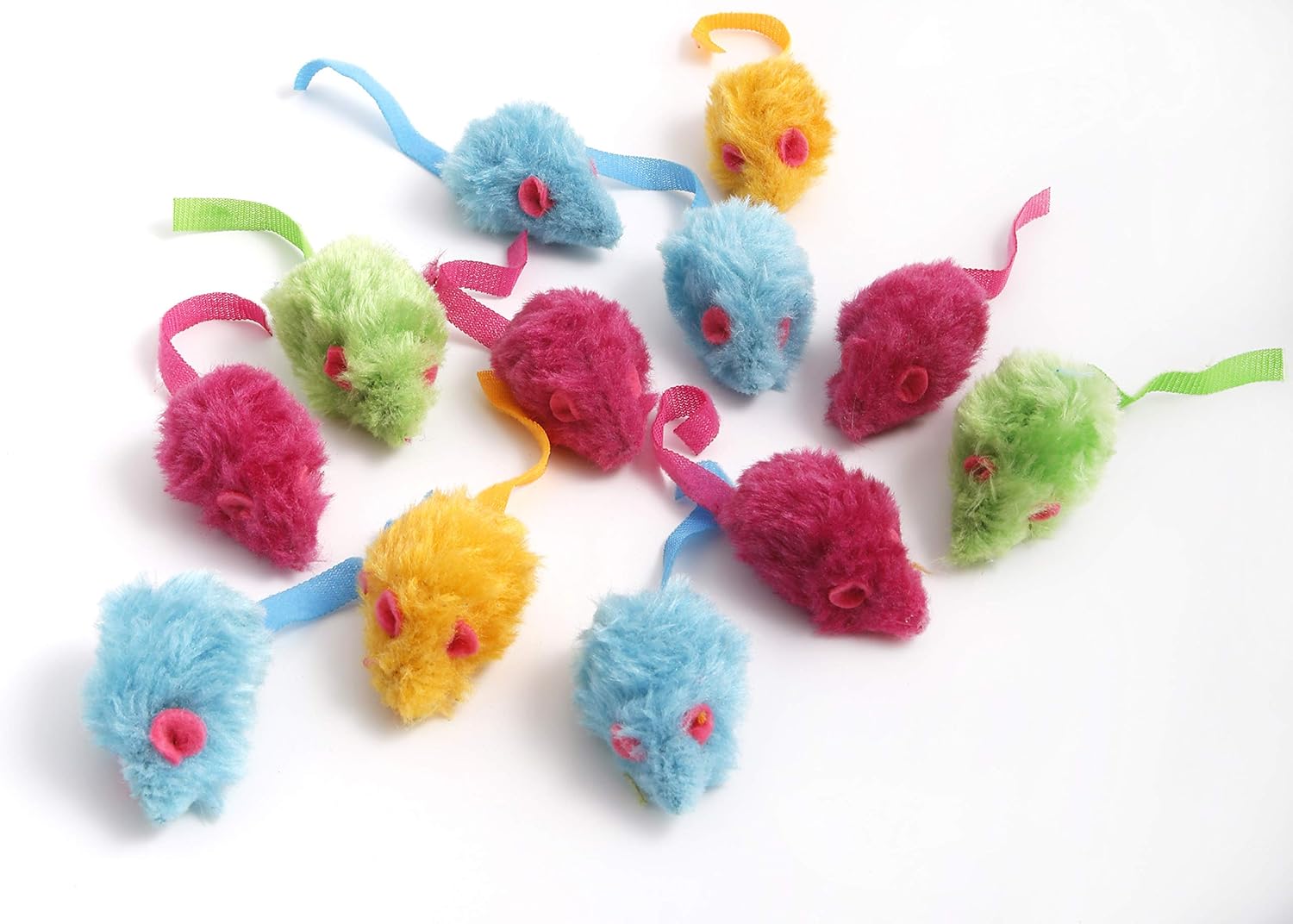 HARTZ Just For Cats Kitty Frenzy Catnip Mice Toys - 12 Pack : Catnip Toys : Pet Supplies
