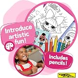 Alligator LOL Surprise Colouring Set 8 Sheets 6 Pencils Reusable Stickers Kids view 4
