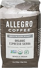 Allegro Coffee Organic Espresso Sierra Whole Bean Coffee, 12 oz