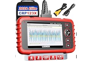 LAUNCH OBD2 Scanner CRP123X Elite Car Scanner,2024 Lifetime Free Online Update Diagnostic Scan Tool with SAS/Throttle Reset,ABS SRS Transmission Car Check Engine Code Reader,Auto VIN,Battery Test