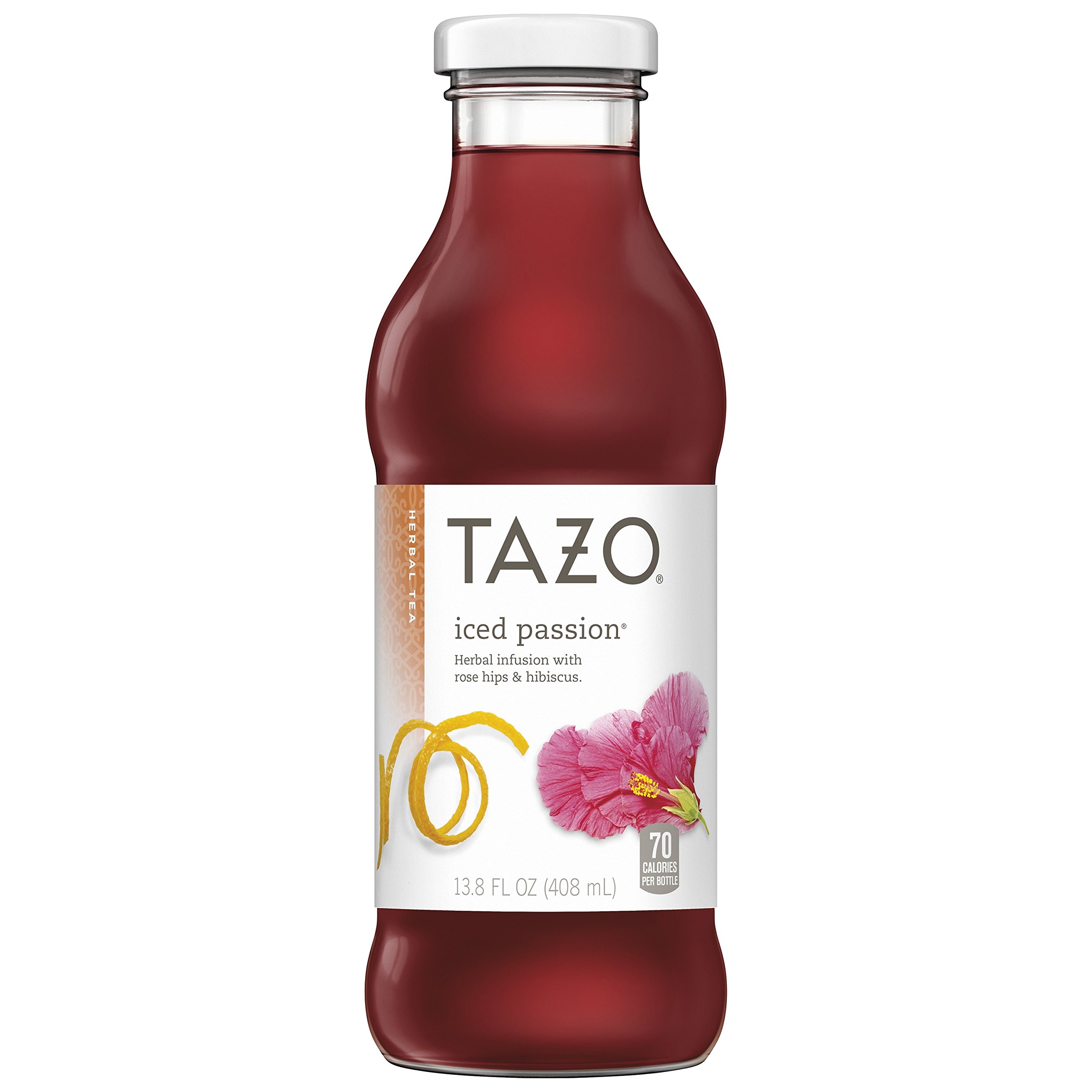 Tazo Jasmine Green Iced Tea, 13.8 Ounce Glass Bottles, 8