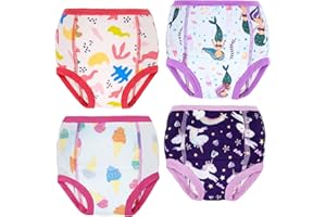 MOEMOE BABY Training Underwear Absorbent Cotton Potty Training Pants for Boys and Girls 2–9 Years