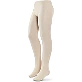 Zubii Kids, Girls thin Ribbed Cotton tights, Comfy, Soft Flat Tights Made from Breathable cotton| Great Tights For Uniform,