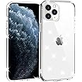 TENOC Phone Case Compatible with iPhone 11 Pro, Glitter Case Clear Sparkling Protective Bumper Cute Cover for Girls Women