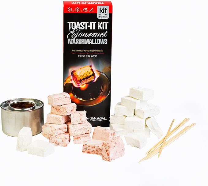 Belinda Clark Gourmet Marshmallows Marshmallow Toasting Kit Includes Burner Skewers and 2 x