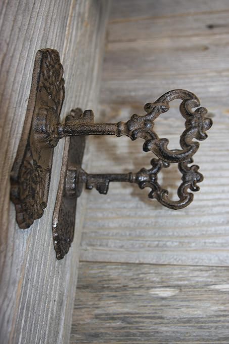 Amazon Com Old Fashion Cast Iron Drawer Pulls Skeleton Key Design