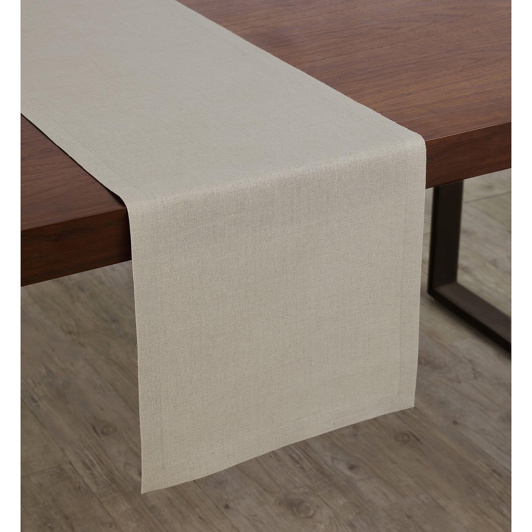 Solino Home Linen Natural Table Runner 90 Inches Long - 100% Pure Linen 14 x 90 Inch Table Runner for Dining, Fall, Autumn, Thanksgiving, Christmas - Diana Medium Weight