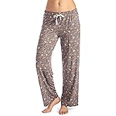 Hello Mello Signature Lounge Pants Womens Soft Pajama Bottoms Elastic Waistband Drawstring Tie