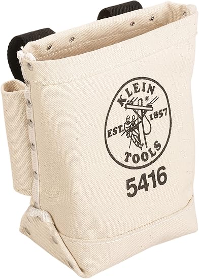 Canvas Tool Bag, Small Bag for Bolt Storage with Bull Pin Loops ...
