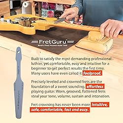 FretGuru Guitar Fret Crowning File - Dual Sided