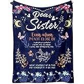 BeneCharm Sister Gifts Blanket - Sisters' Gift for Mother's Day, Valentine's Day, Birthday - 60'' x 50''
