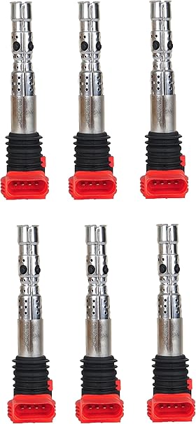 Amazon Com Ena Pack Of 6 Ignition Coils Compatible With 2002 2006 Audi Quattro A4 A6 V6 3 0l Fit Uf 483 C1471 Avk Bgn Automotive