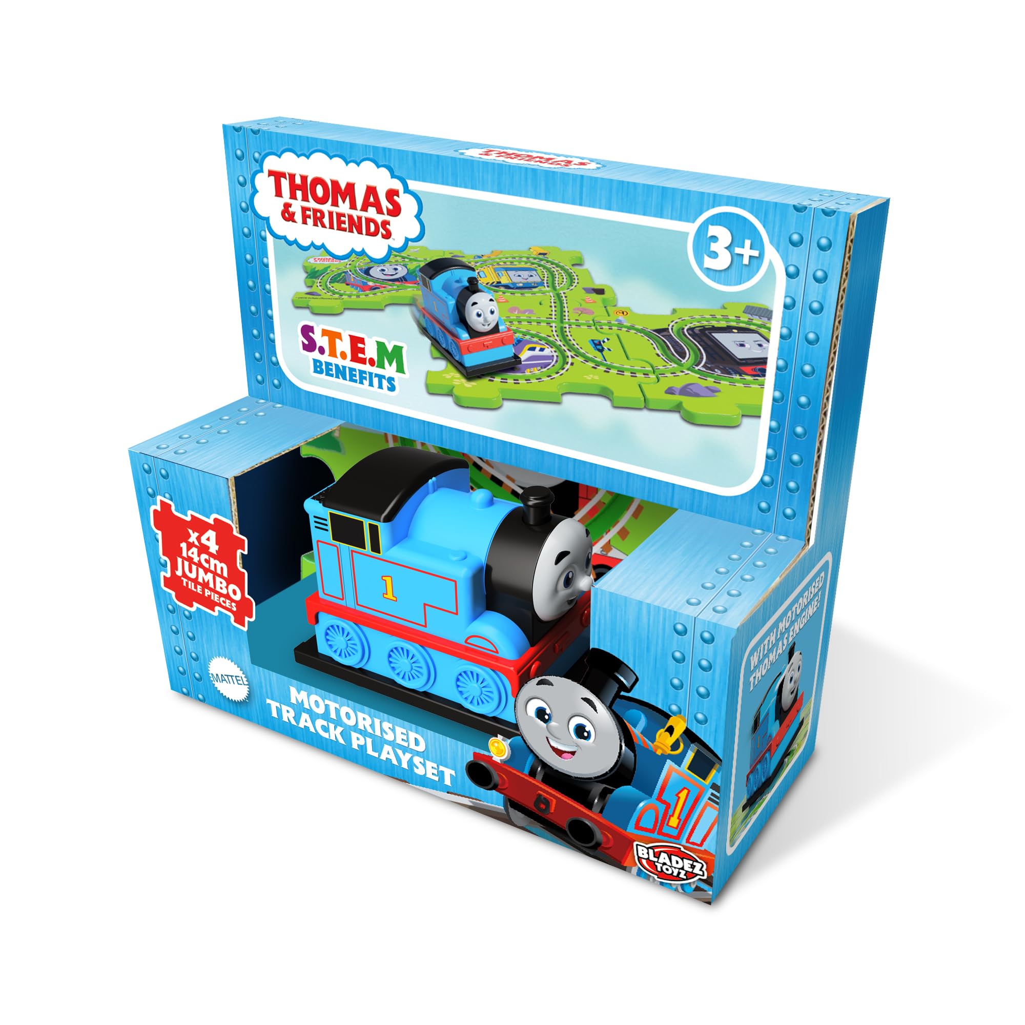 Thomas the Tank Engine Train Set for 3+ Year Old Boys with 50 Track Combinations - Motorised Track Playset with 4 Puzzle Pieces - Thomas & Friends Trains - Train Track Toys for Boys & STEM Learning