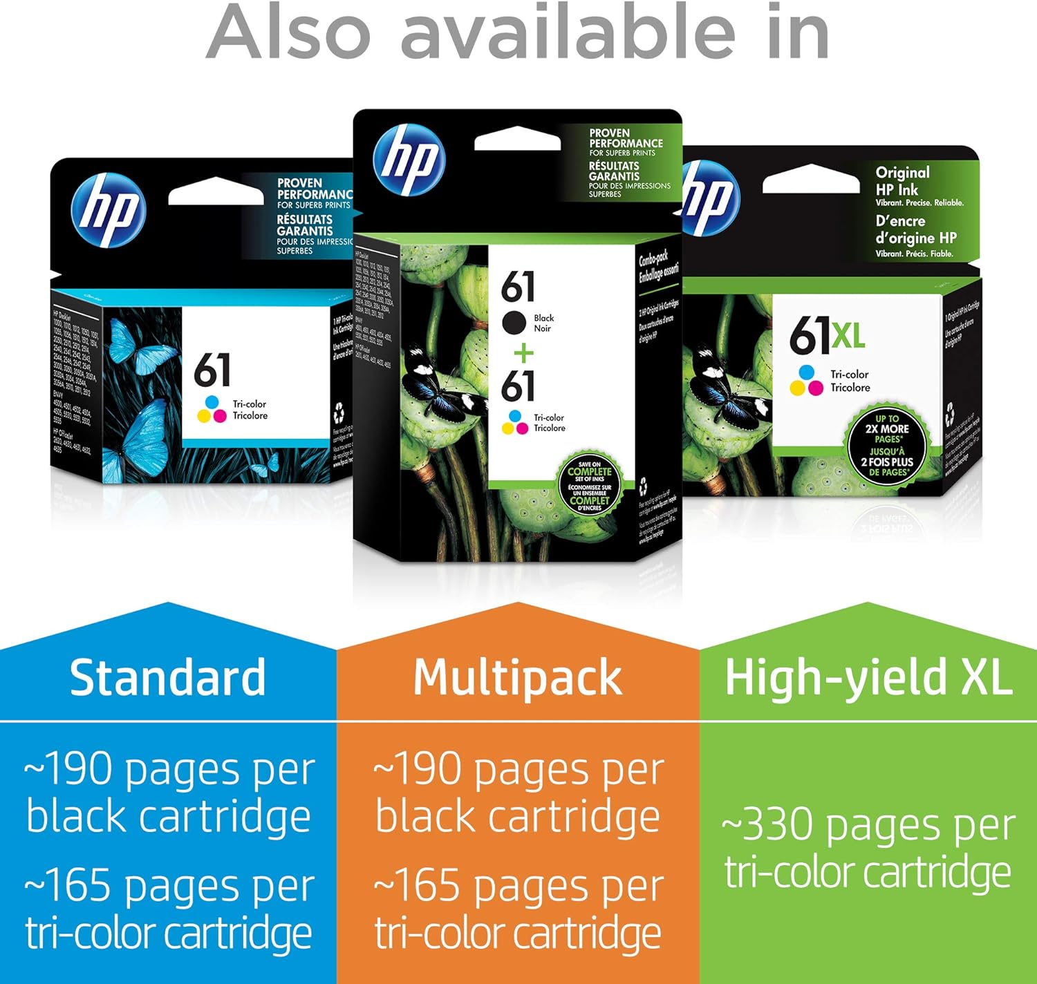 HP 61XL | Ink Cartridge | Black | CH563WN: Office Products
