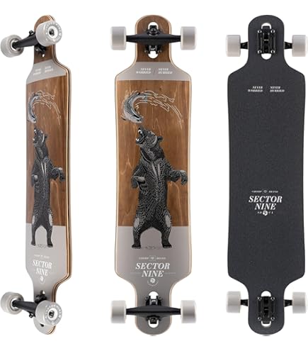 Amazon.com: Sector 9 Longboard Kirin Fractal Drop Thru 9