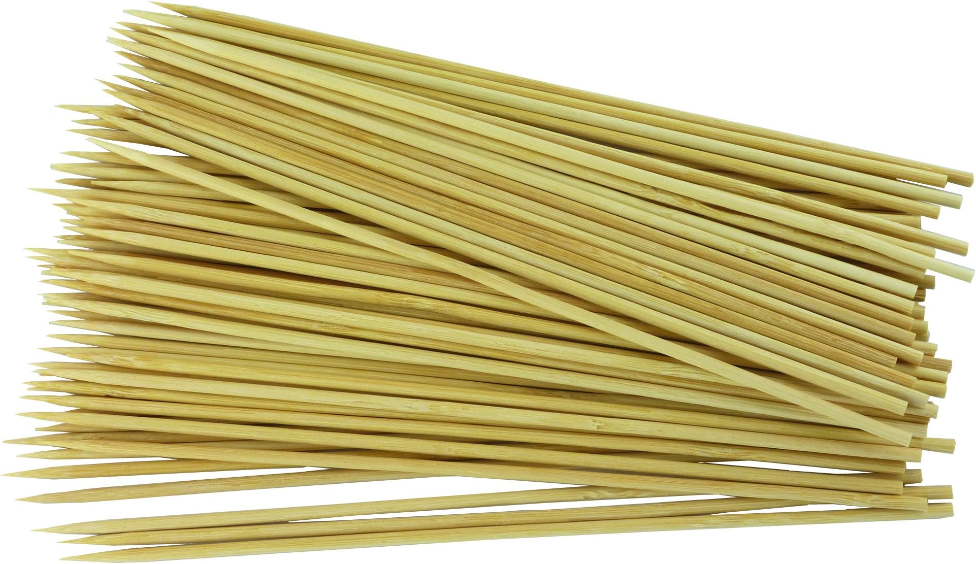 Minel 8” 300 pcs Natural Bamboo Skewers