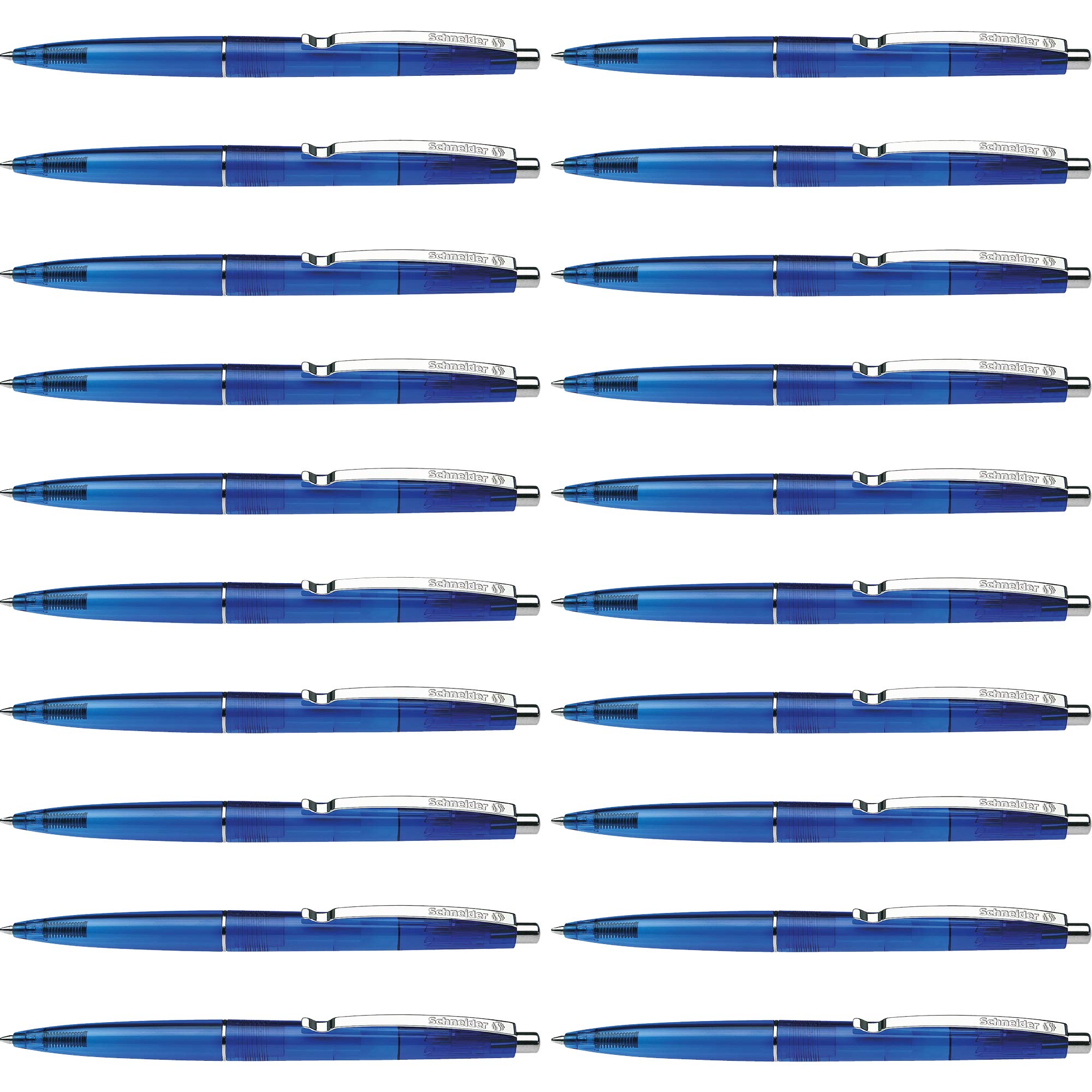 Schneider Icy Colours K20 Ballpoint Pen Transparent Blue M Tip Pack of 20 — image 1