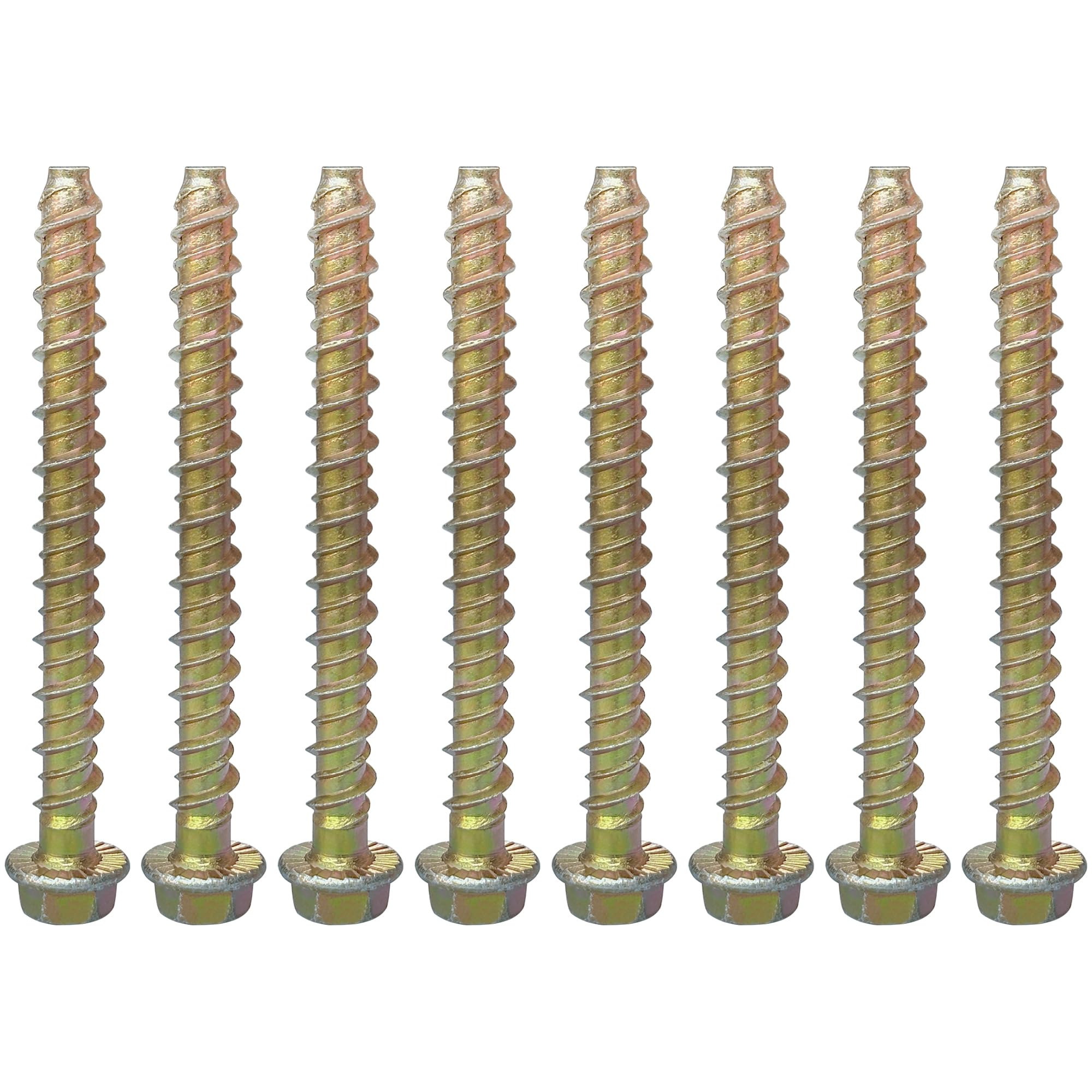 8 PCS M8*100mm Self Tapping Screws Anchors for Concrete