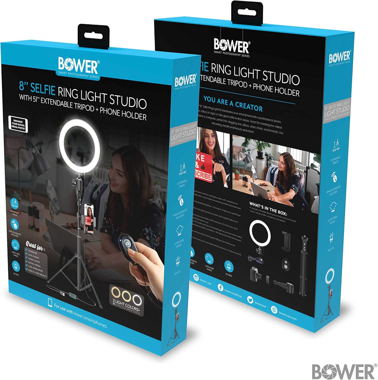 8" Selfie Ring Light Studio Camera & Photo