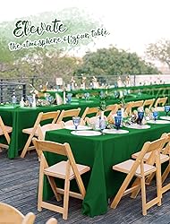 Pesonlook 12 Pack Green Polyester Tablecloth-60 x