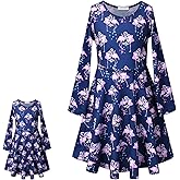 Perfashion Girls Sleeveless/Long Sleeve A-Line Dresses Unicorn Festival Skirts