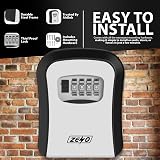 ZENO Key Safe Wall Mounted 4-Digit Lock Box Waterproof Heavy Duty view 3