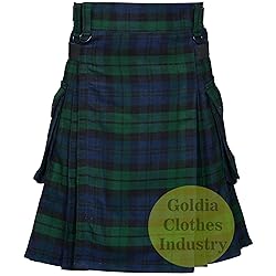 Goldia Clothes Industry Tartan Kilts l Men's