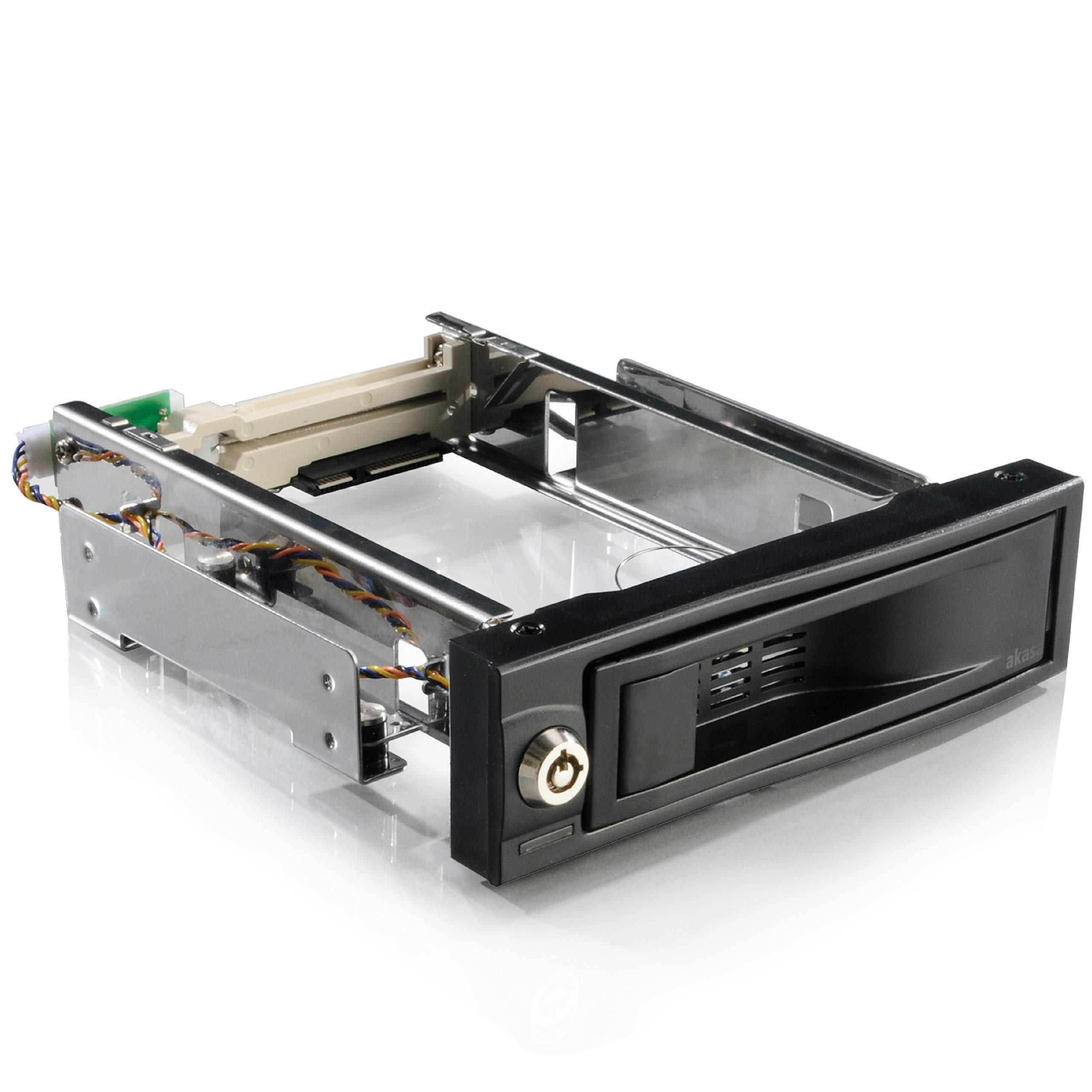 Akasa Lokstor M52 | 3.5" SATA HDD Mobile Rack | Server Rack | 5.25" PC Drive Bay | Tool-Free | AK-IEN-05