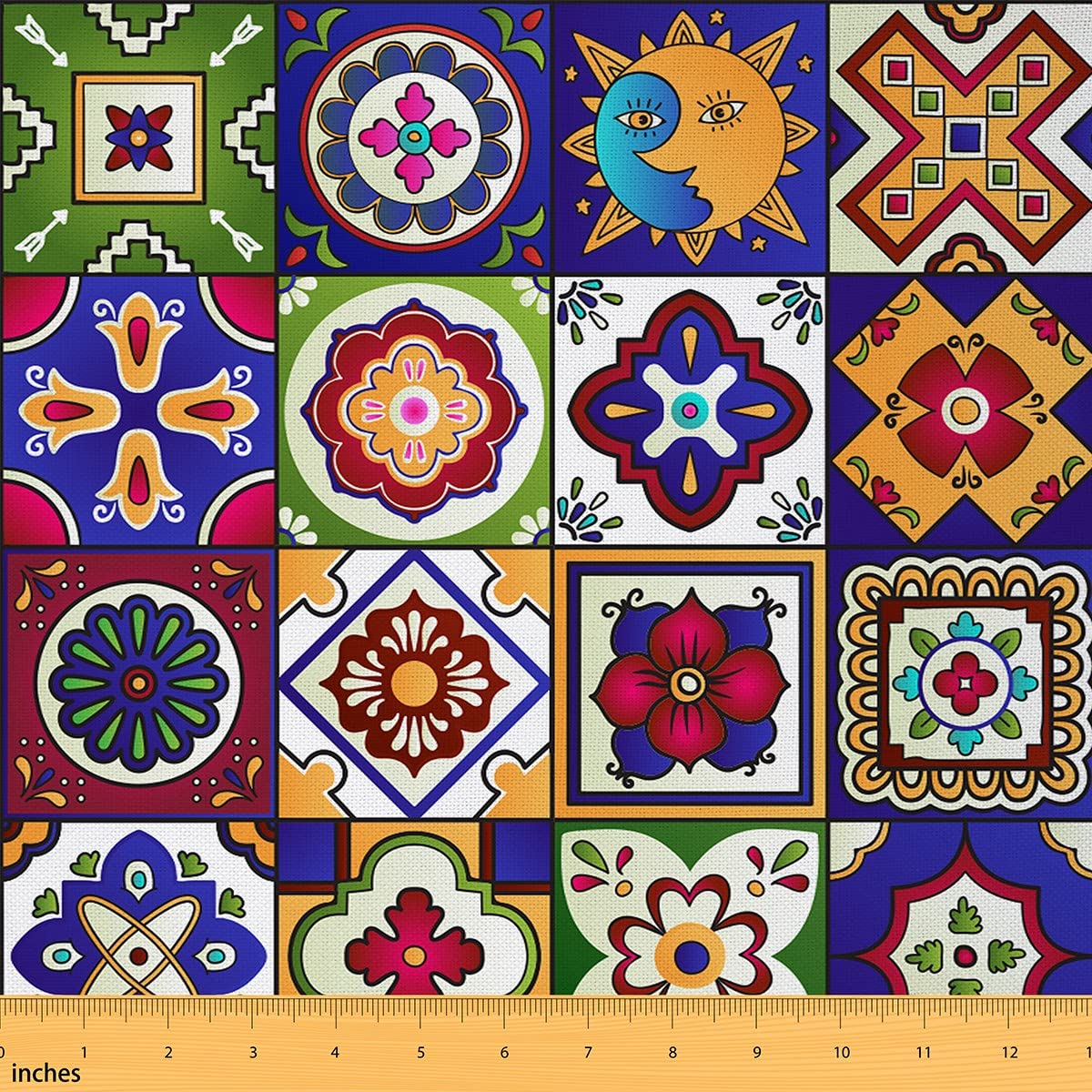 Boho Talavera Upholstery Fabric by The Yard